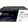 HP 312A Trepack Toner - Gul/Cyan/Magenta