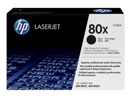 HP 80x Tonerkassett - Svart