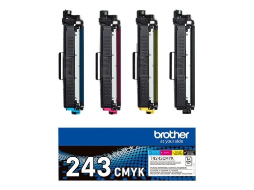 Brother TN 243CMYK Value Pack Sort Gul Cyan Magenta 1000 sider Toner