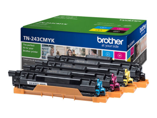 Brother TN 243CMYK Value Pack Sort Gul Cyan Magenta 1000 sider Toner