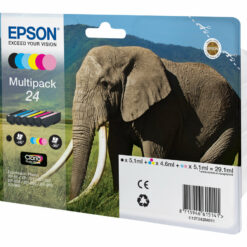 Epson 24 Multipack - Svart/Gul/Cyan/Magenta/Ljus magenta/Ljus cyan