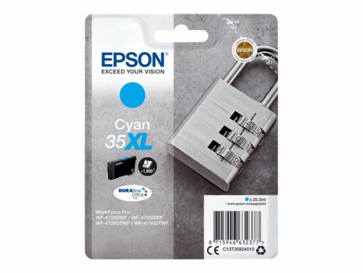Epson 35XL Bläckpatron - Cyan