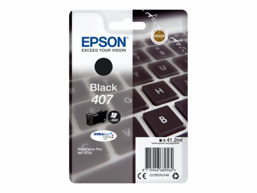 Epson 407 Bläckpatron - Svart