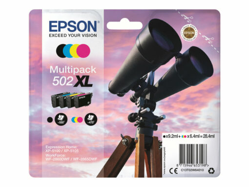 Epson 502XL Multipack - Svart/Gul/Cyan/Magenta