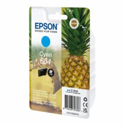 Epson 604 Cyan 130 sider Blæk C13T10G24010