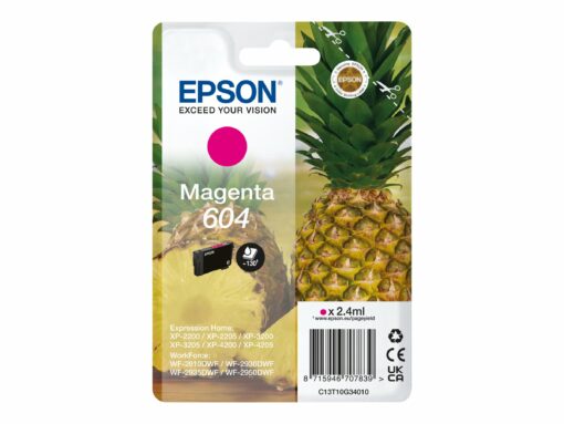 Epson 604 Singlepack Magenta 130 sider Blæk C13T10G34010