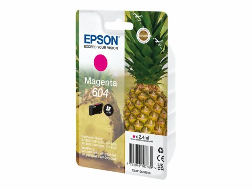 Epson 604 Singlepack Magenta 130 sider Blæk C13T10G34010