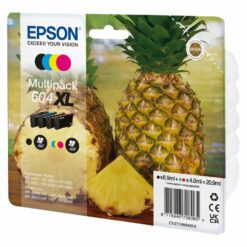 Epson 604XL Multipack Sort Gul Cyan Magenta Blæk C13T10H64010