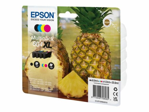 Epson 604XL Multipack Sort Gul Cyan Magenta Blæk C13T10H64010