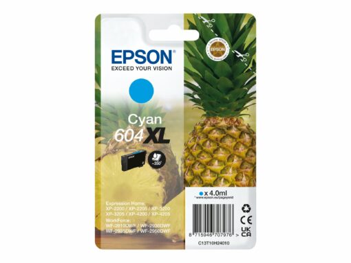 Epson 604XL Singlepack Cyan 350 sider Blæk C13T10H24010