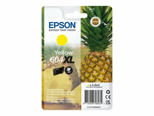 Epson 604XL Singlepack Gul Blæk C13T10H44010