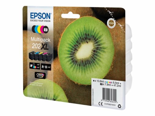 Epson Multipack 202XL Bläckpatron - Svart/Gul/Cyan/Magenta/Foto-svart