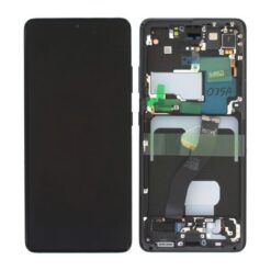 Samsung Galaxy S21 Ultra 5G Skärm med LCD Display Original Svart