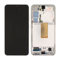 Samsung Galaxy S23 5G (SM S911) Skärm med LCD Display Original Kräm