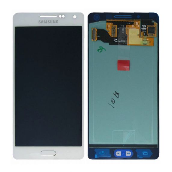 Samsung Galaxy A5 Skärm med LCD Display Original (SM-A500F) - Vit - GH97-16679A
