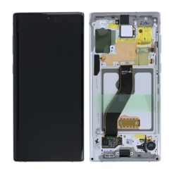 Samsung Galaxy Note 10 Skärm med LCD Display Original Vit