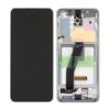 Samsung Galaxy S20 4G/5G (G980/G981) Skärm med LCD Display Original Vit