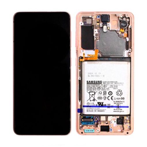 Samsung Galaxy S21 5G Skärm med LCD Display Original + Batteri Original Violett