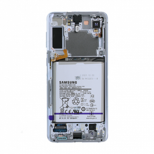 Samsung Galaxy S21 Plus 5G Skärm med LCD Display och Batteri Silver