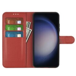 Samsung Galaxy S24 Plus Plånboksfodral med Stativ Brun