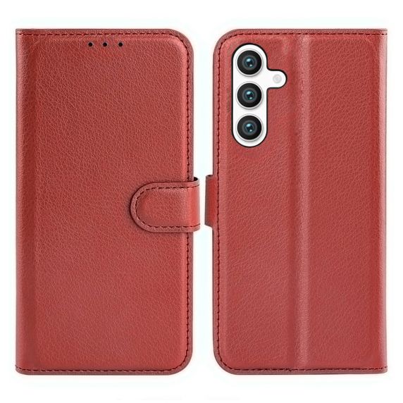 Samsung Galaxy S24 Plus Plånboksfodral med Stativ - Brun