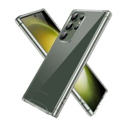 Samsung Galaxy S24 Ultra Stöttåligt Mobilskal Transparent