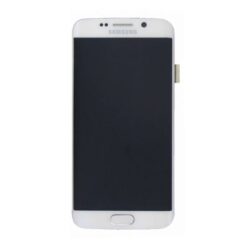 Samsung Galaxy S6 Edge (SM G925F) Skärm med LCD Display Original Vit