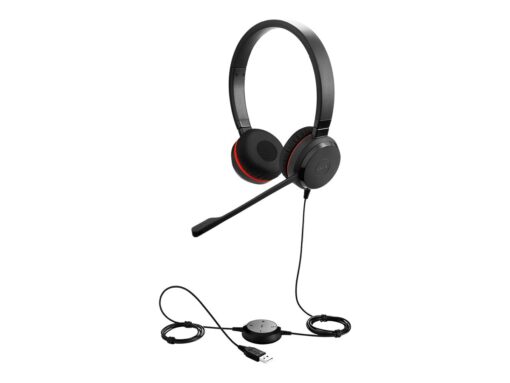 Jabra Evolve 20SE MS stereo Kabling Headset Sort