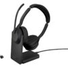 Jabra Evolve2 55 UC Stereo Trådløs Headset Sort