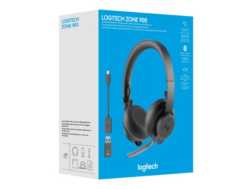 Logitech Zone 900 Trådløs Headset Sort