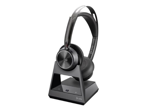 Poly Voyager Focus 2 M Trådløs Kabling Headset Sort