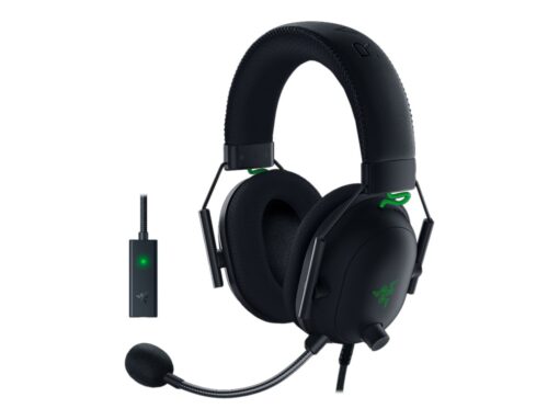 Razer BlackShark V2 Kabling Headset Sort Grøn