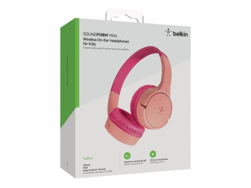 Belkin SoundForm Mini Trådløs Hovedtelefoner Pink