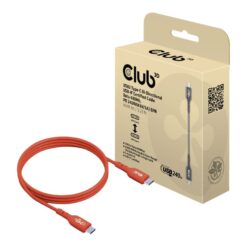 Club 3D USB 2.0 USB Type C kabel 1m Rød