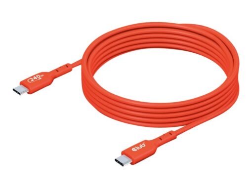 Club 3D USB 2.0 USB Type C kabel 2m Rød