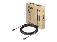 Club 3D USB 3.2 Gen 2 / DisplayPort 1.4 USB Type C kabel 5m Sort