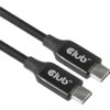 Club 3D USB 3.2 Gen 2 / DisplayPort 1.4 USB Type C kabel 5m Sort