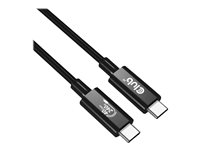 Club 3D USB4 Gen3x2 USB Type C kabel 1m Sort
