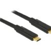 DeLOCK USB 3.1 Gen 1 USB Type C kabel 2m Sort