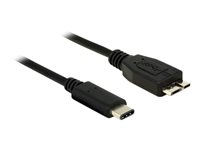 DeLOCK USB 3.1 USB Type C kabel 1m Sort