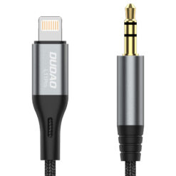 Dudao L11PRO 3.5mm Jack to Lightning cable 1m grå