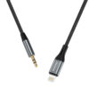 Dudao L11PRO 3.5mm Jack to Lightning cable 1m grå