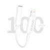 Dudao L16i Lightning to 3.5mm Jack adapter hvid