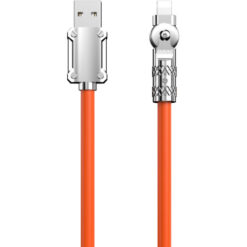 Dudao L24AL USB A to angled Lightning cable 30W 1m 180° rotation orange