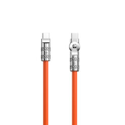 Dudao L24CC USB C to USB C Angled cable 120W 1m rotation 180° orange