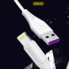 Dudao L2L USB A to Lightning cable 2m hvid
