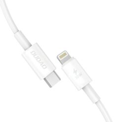 Dudao L6W USB C to Lightning cable 30W PD 1m hvid