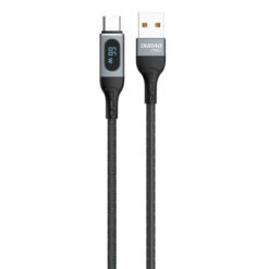 Dudao L7Max USB A to USB C cable 66W 1m sort