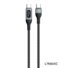 Dudao L7MaxC USB C to USB C cable 100W 1m Sort