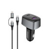 Dudao R7XS Car Charger 83Watt 1xUSB C + 1xUSB A